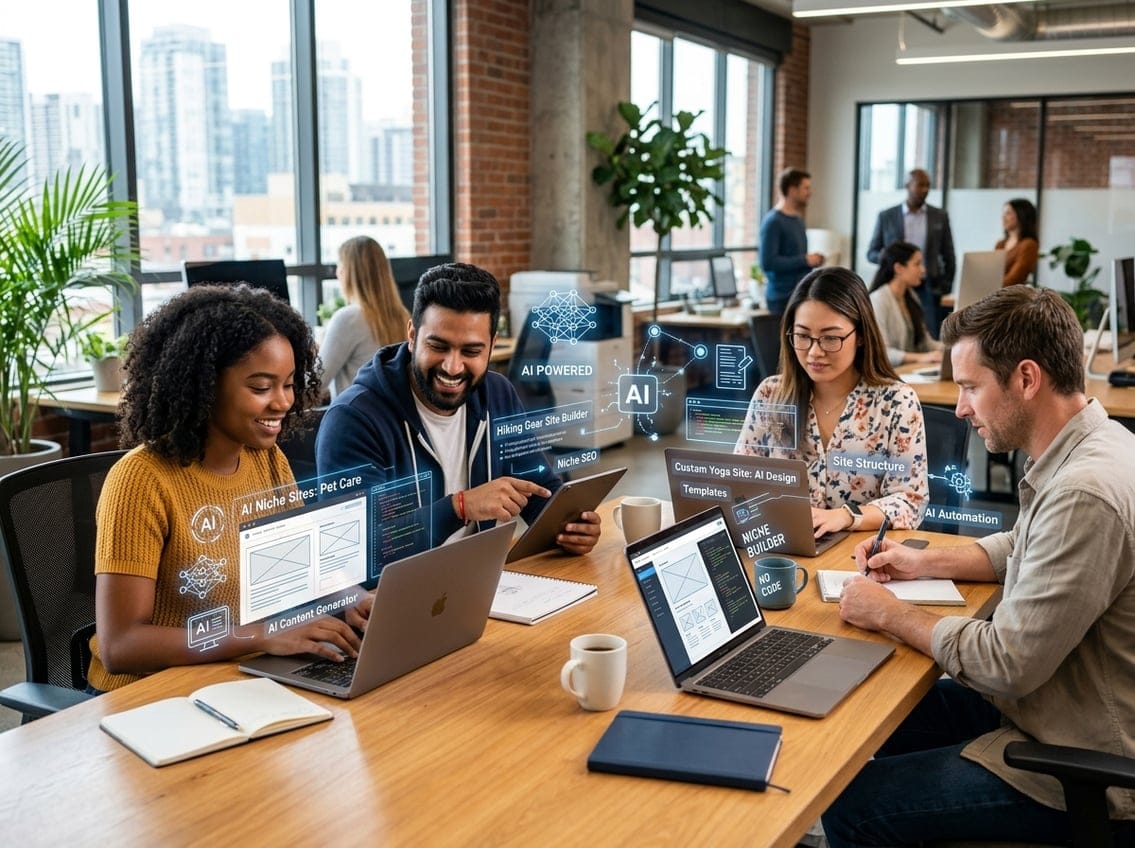 Med udviklingen er alle blevet i stand til at bygge nichehjemmesider med AI