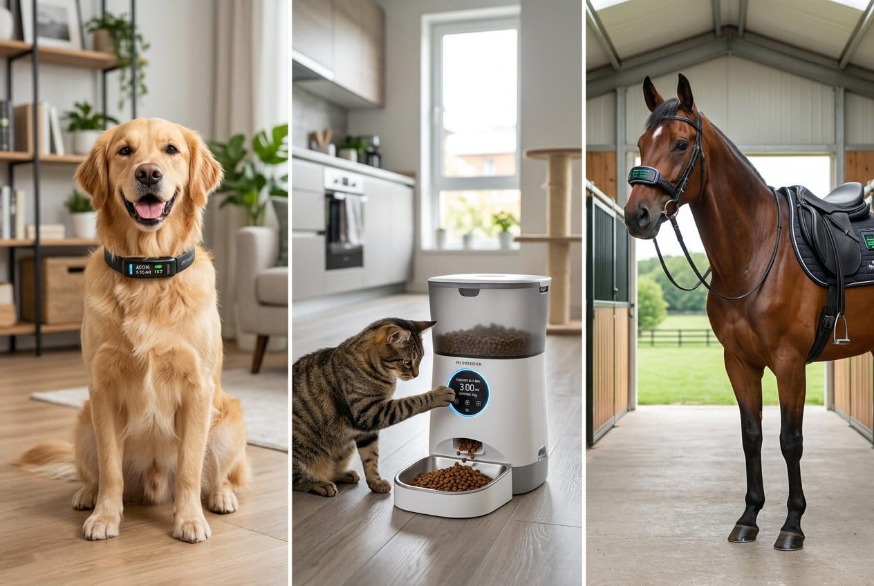 Sådan finder du smart udstyr til hunde katte og heste